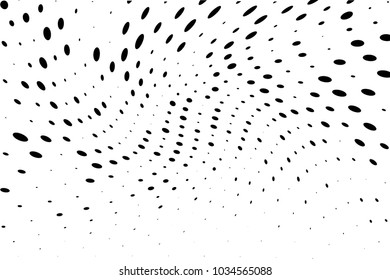 Abstract, dynamic motion background. Vector illustration Radiating from the center of the rays, the sprays of different sizes and lengths.