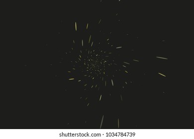 Abstract, dynamic motion background. Vector illustration Radiating from the center of the rays, the sprays of different sizes and lengths.
