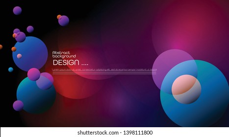 Abstract dynamic motion of geometric shape, pattern composition. Colorful gradient background. Vector modern graphic, minimal design elements for a backdrop, template, poster, wallpaper, flyer, layout