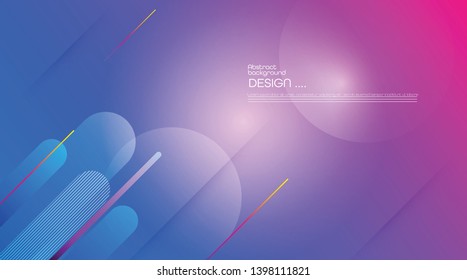 Abstract dynamic motion of geometric shape, pattern composition. Colorful gradient background. Vector modern graphic, minimal design elements for a backdrop, template, poster, wallpaper, flyer, layout