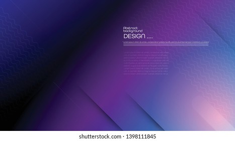Abstract dynamic motion of geometric shape, pattern composition. Colorful gradient background. Vector modern graphic, minimal design elements for a backdrop, template, poster, wallpaper, flyer, layout