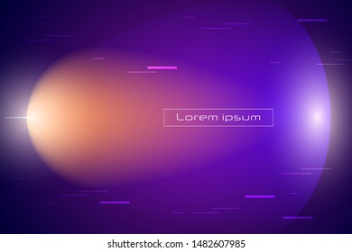 Abstract dynamic motion of geometric shape, pattern composition. Colorful gradient background. Vector modern graphic, minimal design elements for a backdrop, template, poster, wallpaper, flyer, layout