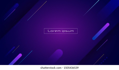 Abstract dynamic motion of geometric shape, pattern composition. Colorful gradient background. Vector modern graphic, minimal design elements for a backdrop, template, poster, wallpaper, flyer, layout