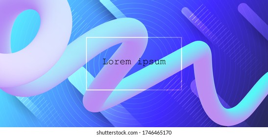 Abstract dynamic motion of geometric shape, pattern composition. Colorful gradient background. Vector modern graphic, minimal design elements for a backdrop, template, poster, wallpaper, flyer, layout