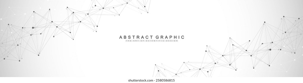 Abstract dynamic motion lines and dots connection background with plexus effect. Digital streaming background, wave flow. Dotted plexus stream background. Futuristic tech vector illustration.