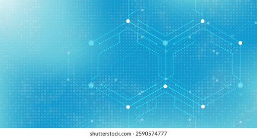 Abstract dynamic motion lines and dots background with colorful particles. Digital streaming background, wave flow.
