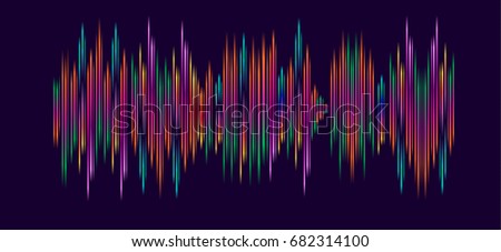 Abstract dynamic multicolored Electronic music and Dance festival background. Hard Summer Holiday Dance Event posters, invitation, frame. Vector pop, hard style, jazz music wave gradient banner.sound