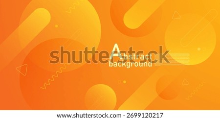 Abstract dynamic orange color background. Simple geometric shapes pattern element design. Eps10 vector