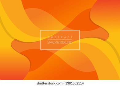 Abstract Dynamic Orange Wave Background