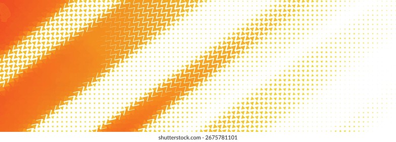 Abstract Dynamic Orange and White Halftone Stripes Pattern for Modern Graphic Design and Digital Art Projects