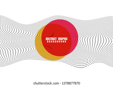 Abstract dynamic particle background for banner, flyer, book cover, poster. Modern design and science elements. Vector illustration