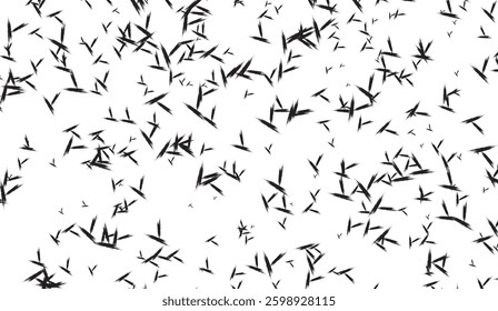Abstract Dynamic Pattern of Dark Brushstrokes on a Light Backdrop, Evoking Movement and Energetic Chaos with an Artistic and Raw Aesthetic Appeal