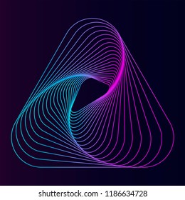 Abstract dynamic pattern wallpaper vector