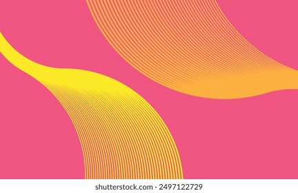 Abstractas combinación rosa dinámica de líneas amarillas de fondo. Se puede utilizar como carteles, Fondo de pantalla, papel de embalaje, fondos, telas y patrones textiles.