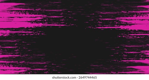 Abstractas Textura Grunge Rosa Dinámica En Fondo Negro