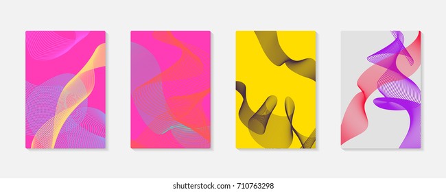 abstract dynamic posters geometric vector background cover. 