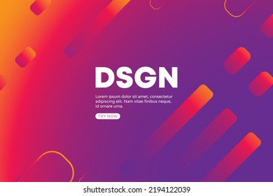 Abstract dynamic purple and orange background