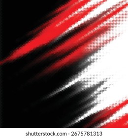 Abstract Dynamic Red Black and White Pattern Background for Modern Graphic Design and Digital Art