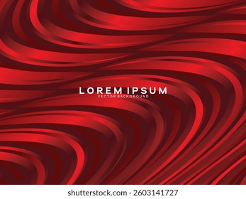 Abstract dynamic red circular pattern background. Gradient wave abstract texture pattern design. Modern abstract circle line texture. Luxurious and elegant style.