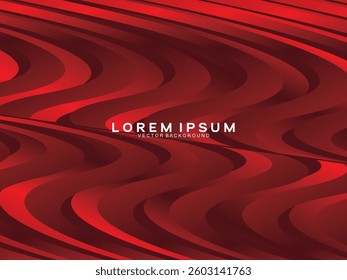 Abstract dynamic red circular pattern background. Gradient wave abstract texture pattern design. Modern abstract circle line texture. Luxurious and elegant style.