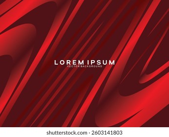 Abstract dynamic red circular pattern background. Gradient wave abstract texture pattern design. Modern abstract circle line texture. Luxurious and elegant style.