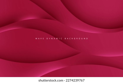 fondo de capas de dimesión onduladas de color rojo dinámico abstracto. vector eps10