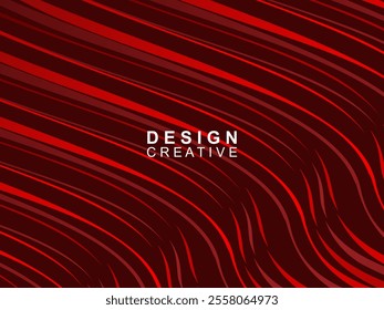 Abstract dynamic red wave background. Dark wave texture pattern design. Modern wavy lines texture. Luxurious and elegant style.