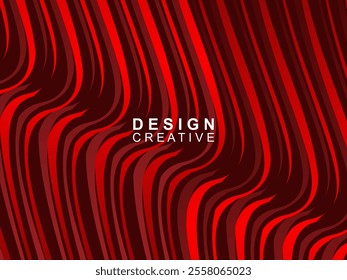 Abstract dynamic red wave background. Dark wave texture pattern design. Modern wavy lines texture. Luxurious and elegant style.