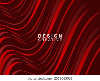 Abstract dynamic red wave background. Dark wave texture pattern design. Modern wavy lines texture. Luxurious and elegant style.