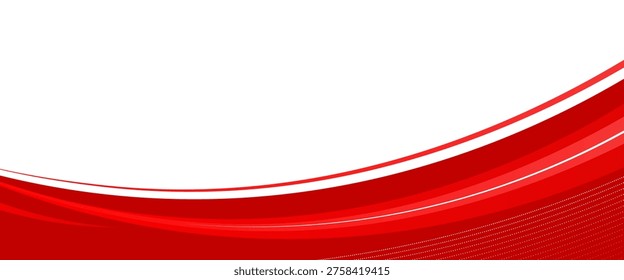 Fondo curvo rojo y