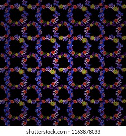 Abstract dynamic retro tiles background. Seamless grunge micro raster print. Geometric abstract mosaic seamless pattern with tiles and simple shapes in gray, black and orange colors for fashion.
