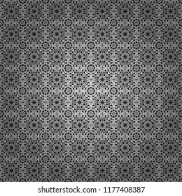 Abstract dynamic retro tiles background. Seamless grunge micro vector print. Geometric abstract mosaic seamless pattern with tiles and simple shapes in black, white and gray colors for fashion.