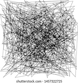 Abstract Dynamic Rough Hatching Grunge Drawing Texture, Intersecting Ink Shabby Grid with Lines, Noise and Strokes Mesh of Straight Parallel Lines, Geometric Scribbles of Pen, Hatching