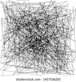 Abstract Dynamic Rough Hatching Grunge Drawing Texture, Intersecting Ink Shabby Grid with Lines, Noise and Strokes Mesh of Straight Parallel Lines, Geometric Scribbles of Pen, Hatching
