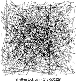 Abstract Dynamic Rough Hatching Grunge Drawing Texture, Intersecting Ink Shabby Grid with Lines, Noise and Strokes Mesh of Straight Parallel Lines, Geometric Scribbles of Pen, Hatching