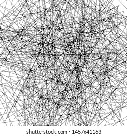 Abstract Dynamic Rough Hatching Grunge Drawing Texture, Intersecting Ink Shabby Grid with Lines, Noise and Strokes Mesh of Straight Parallel Lines, Geometric Scribbles of Pen, Hatching