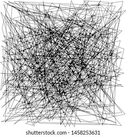 Abstract Dynamic Rough Hatching Grunge Drawing Texture, Intersecting Ink Shabby Grid with Lines, Noise and Strokes Mesh of Straight Parallel Lines, Geometric Scribbles of Pen, Hatching