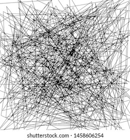 Abstract Dynamic Rough Hatching Grunge Drawing Texture, Intersecting Ink Shabby Grid with Lines, Noise and Strokes Mesh of Straight Parallel Lines, Geometric Scribbles of Pen, Hatching, Scratch