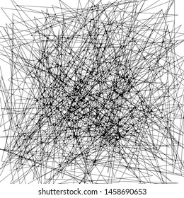 Abstract Dynamic Rough Hatching Grunge Drawing Texture, Intersecting Ink Shabby Grid with Lines, Noise and Strokes Mesh of Straight Parallel Lines, Geometric Scribbles of Pen, Hatching, Scratch