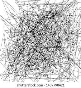 Abstract Dynamic Rough Hatching Grunge Drawing Texture, Intersecting Ink Shabby Grid with Lines, Noise and Strokes Mesh of Straight Parallel Lines, Geometric Scribbles of Pen, Hatching, Scratch