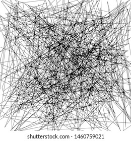 Abstract Dynamic Rough Hatching Grunge Drawing Texture, Intersecting Ink Shabby Grid with Lines, Noise and Strokes Mesh of Straight Parallel Lines, Geometric Scribbles of Pen, Hatching, Scratch