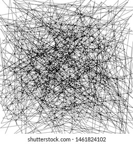 Abstract Dynamic Rough Hatching Grunge Drawing Texture, Intersecting Ink Shabby Grid with Lines, Noise and Strokes Mesh of Straight Parallel Lines, Geometric Scribbles of Pen, Hatching, Scratch