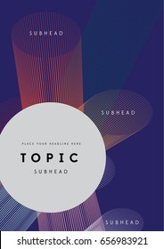 Abstract dynamic seamless background. Book cover design. Infographic/ floating chart