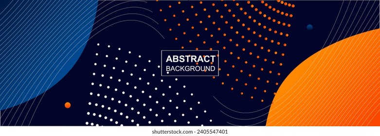 Abstract dynamic shape line halftone element style colorful vector template background design