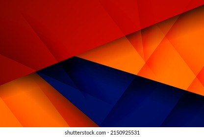 Abstract dynamic shape overlap colorful background