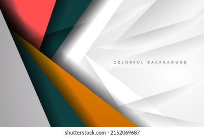 Abstract dynamic shape overlap layer  background vector