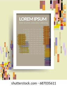 Abstract Dynamic Shape Vector Frame, Vector Illustration.