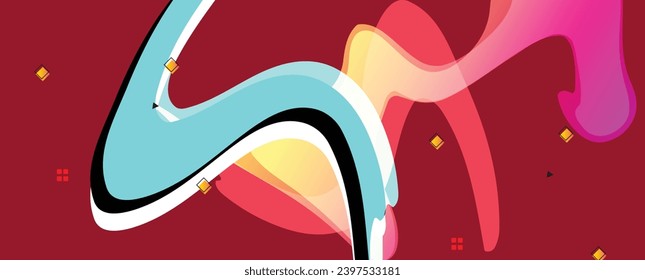 fondo de formas dinámicas abstractas	para diseño de banners
