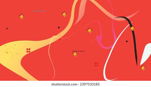 abstract dynamic shapes  background	for banner design
