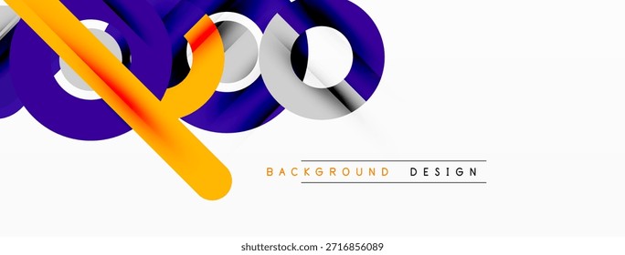 Abstrakte dynamische Formen, lebendige Farben, moderne Designelemente. Glatte Kurven, Farbverläufe schaffen visuelles Interesse. Hintergrund: Innovation, Energie.